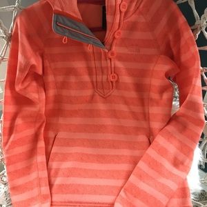 North face button up hoodie